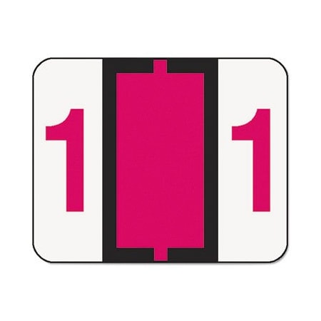 Smead Smead, NUMERICAL END TAB FILE FOLDER LABELS, 1, 1 X 1.25, WHITE, 500/ROLL 67371